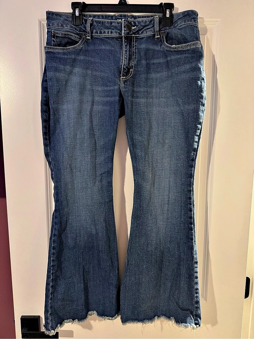 Wrangler Flare Leg Jeans Blue Waist 10